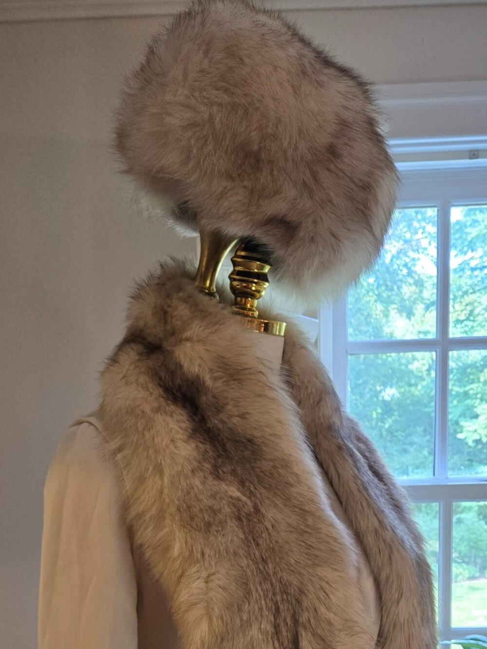 Vintage Fox Fur Hat Don Anderson 1970s Designer Pillbox
